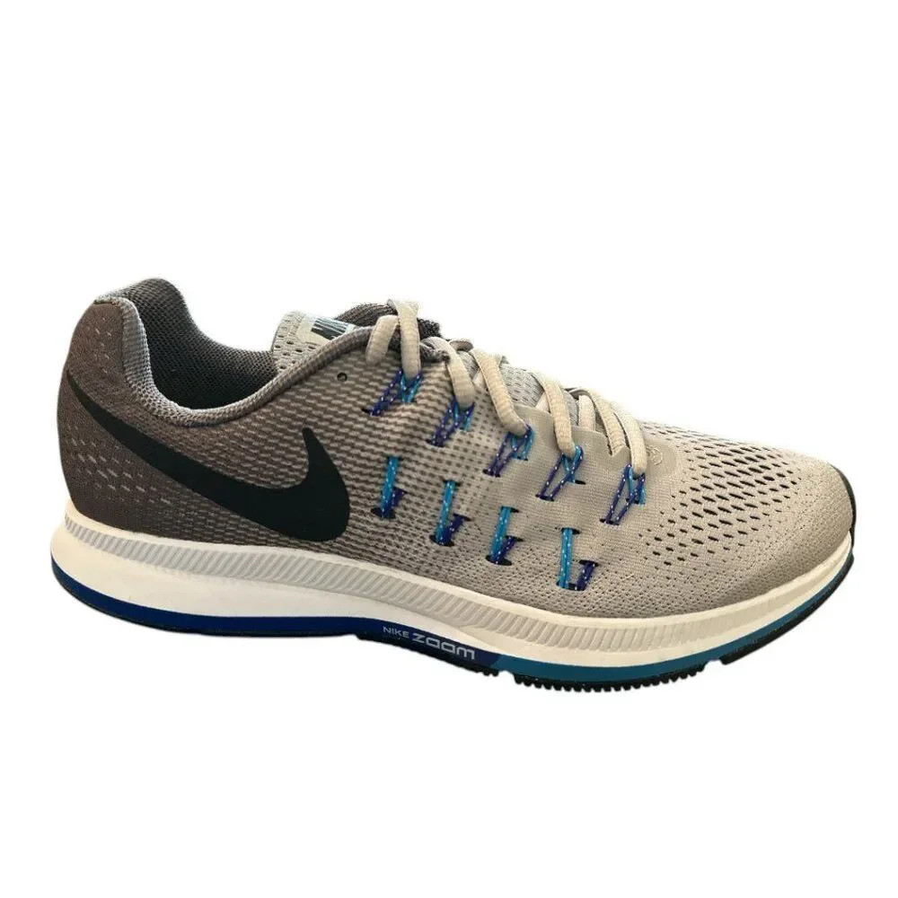 Nike Air Zoom Pegasus 33 Running Shoes Sneakers Gray Mens Size 10 831352-004